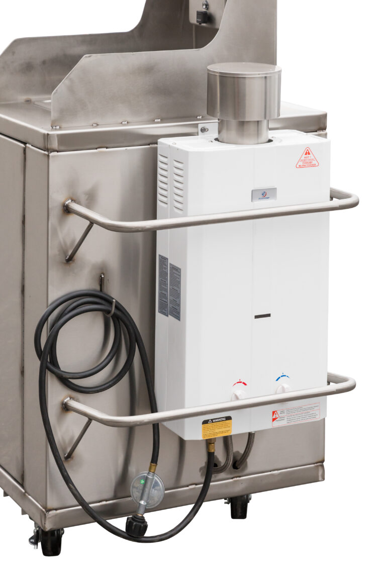 On Demand Gas Water Heater on Mobile Sink