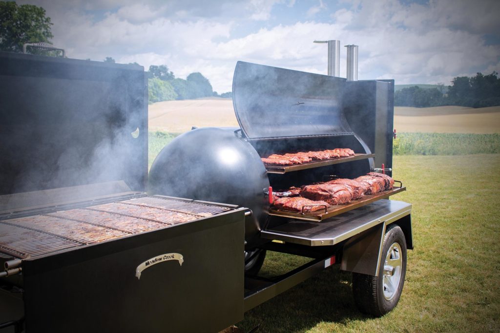 Meadow Creek TS250 Tank Smoker and BBQ42 Chicken Cooker