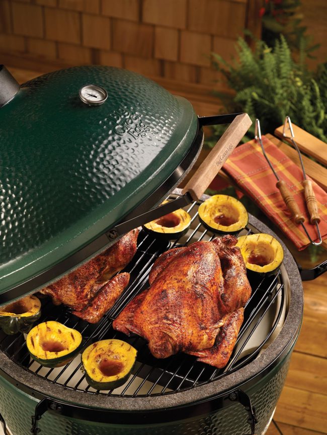 Big Green Egg Bourbon-Brined Turkey