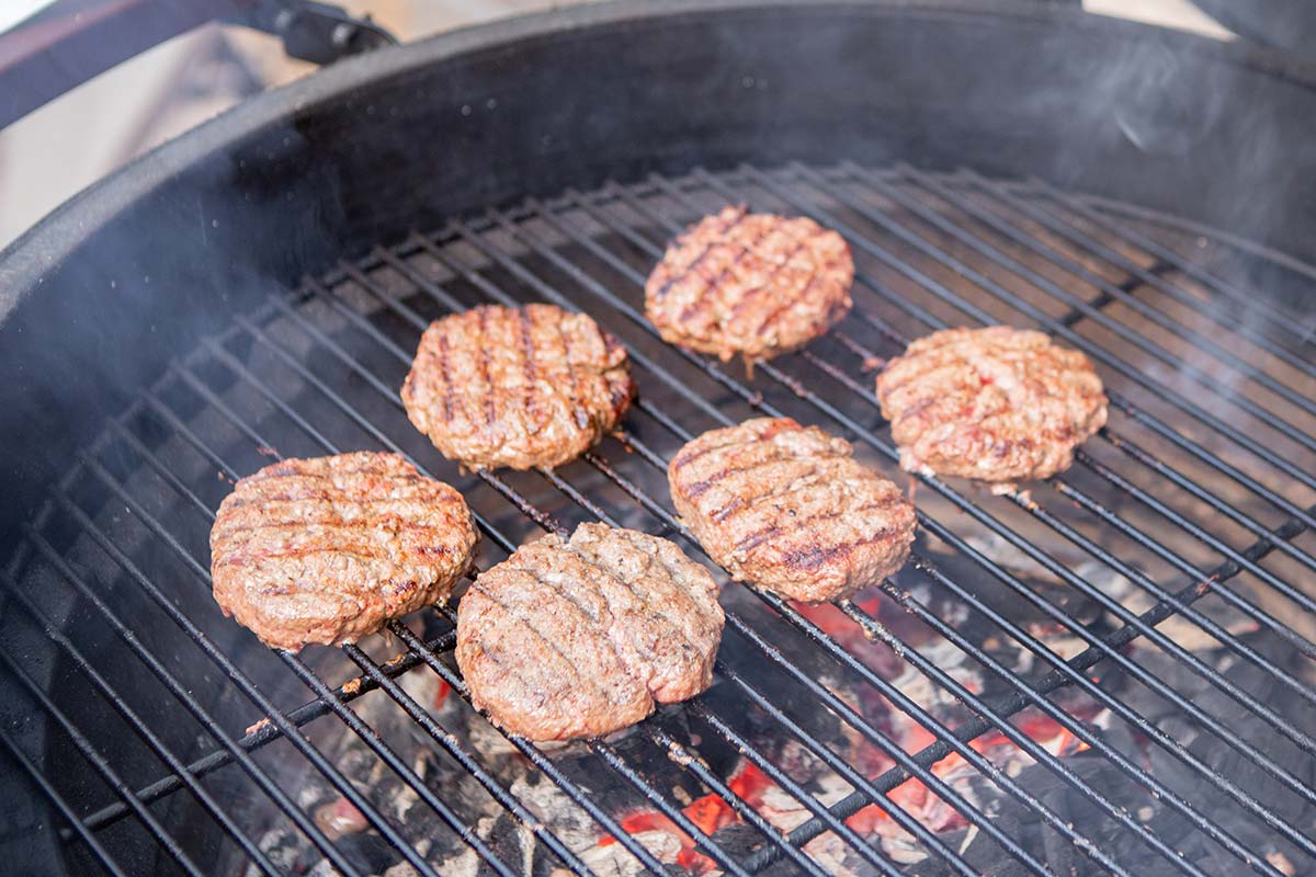 Grilling Burgers on Large BGE