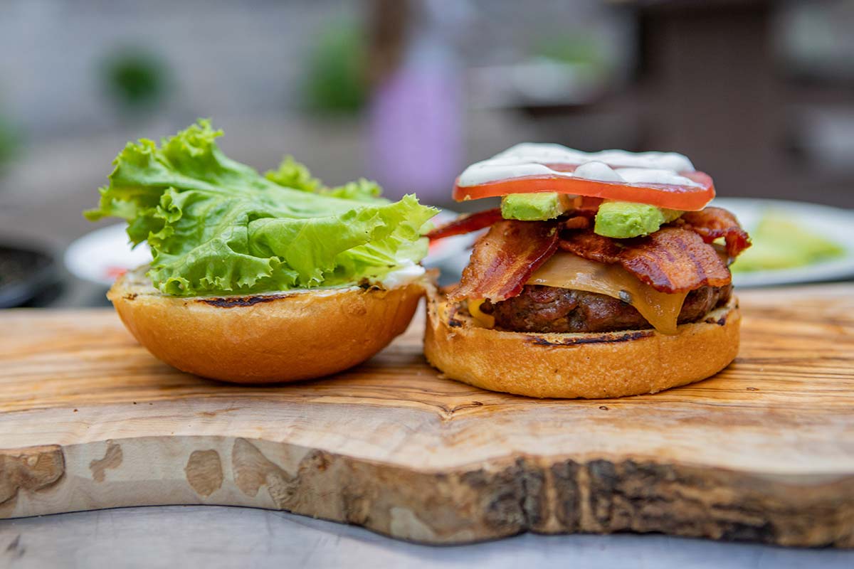 Gouda Bacon Avocado Burger