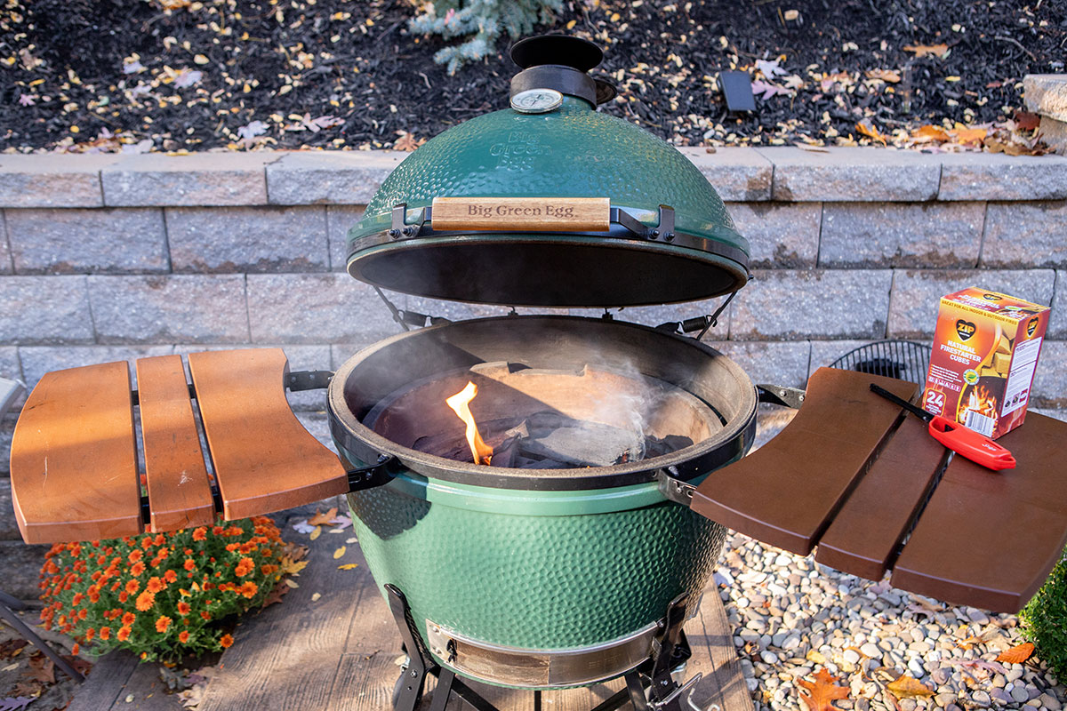 Bacon-Wrapped Apple-Stuffed Tenderloin on the Big Green Egg