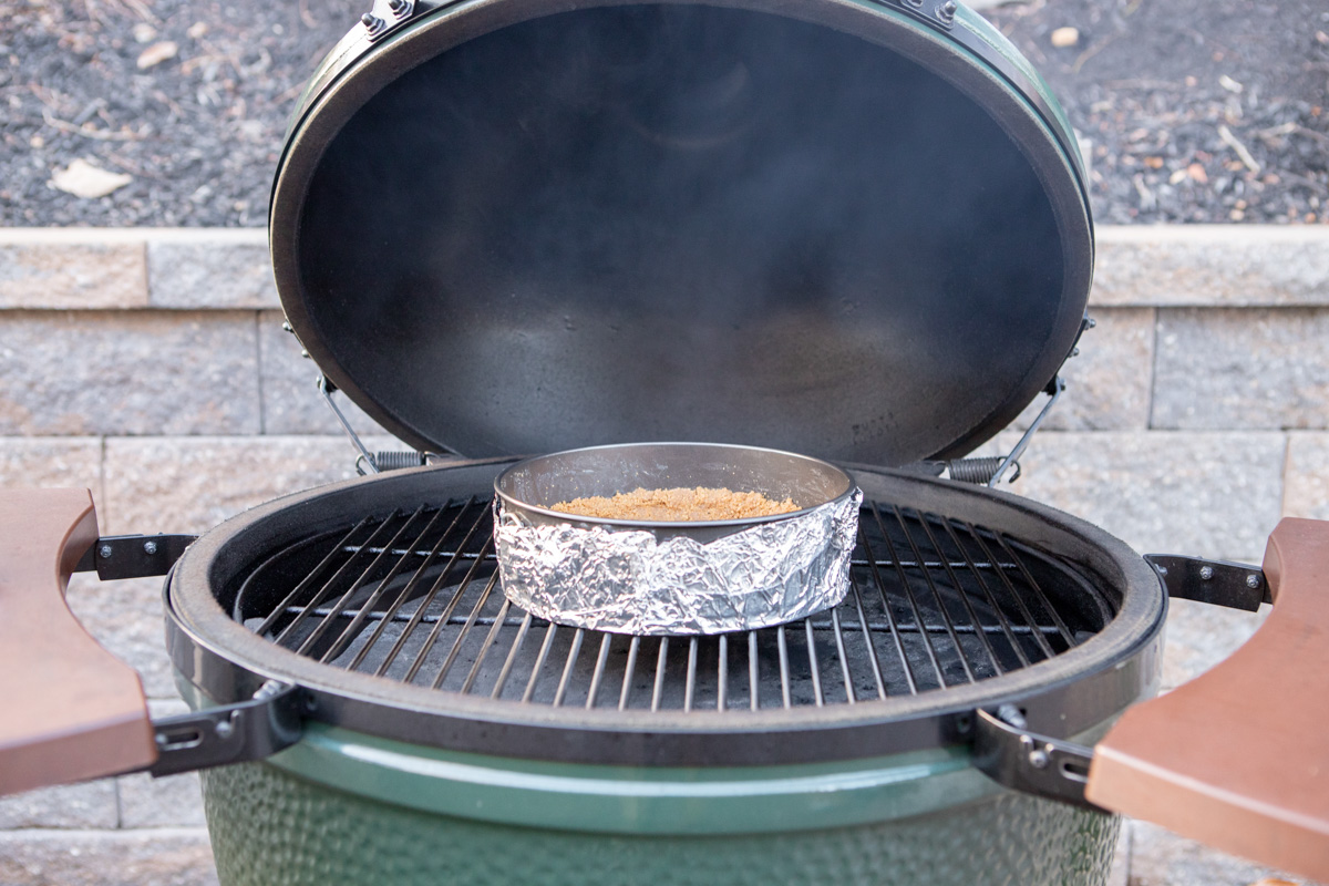 Pumpkin Cheesecake Recipe on the Big Green Egg