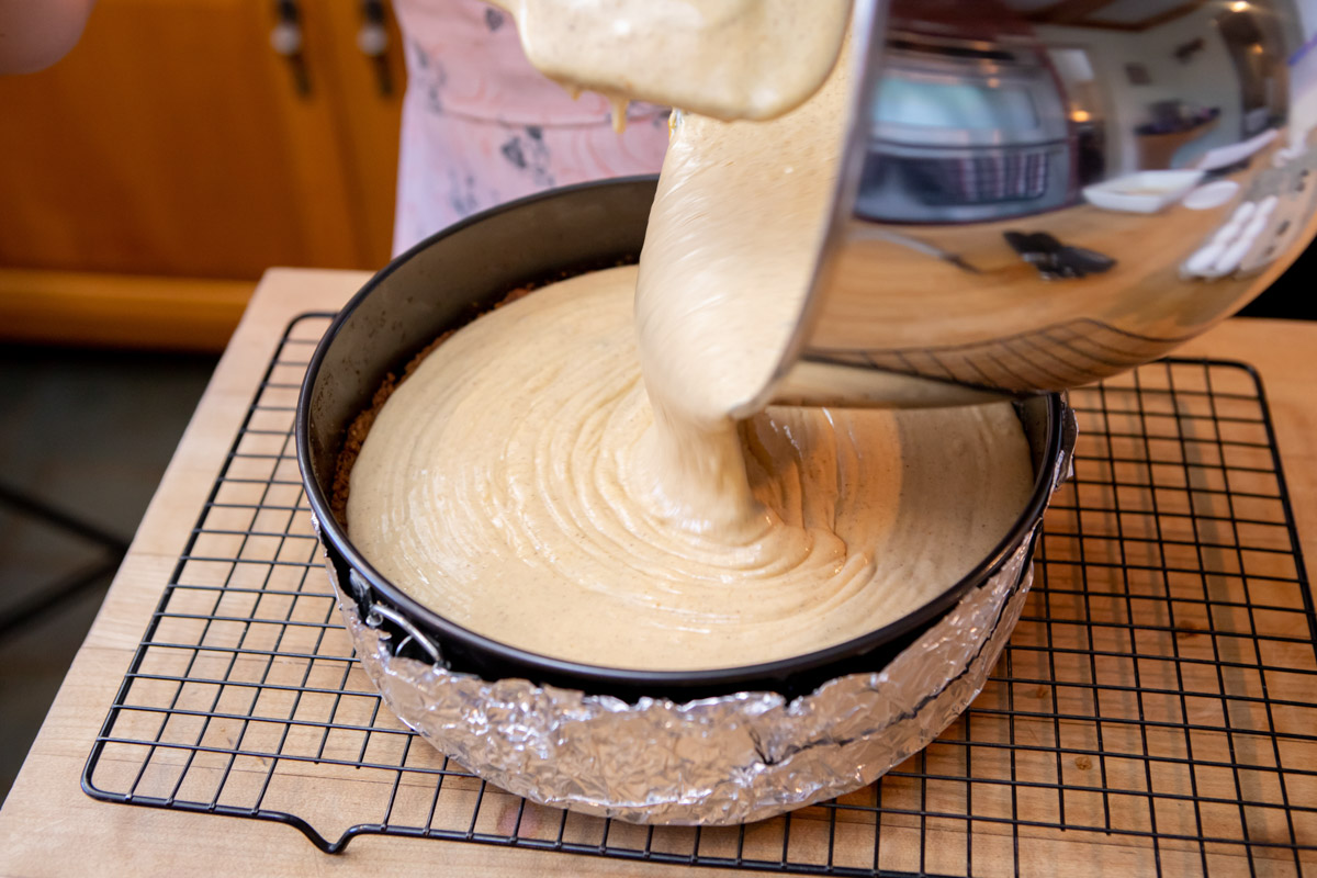 Pumpkin Cheesecake Recipe on the Big Green Egg