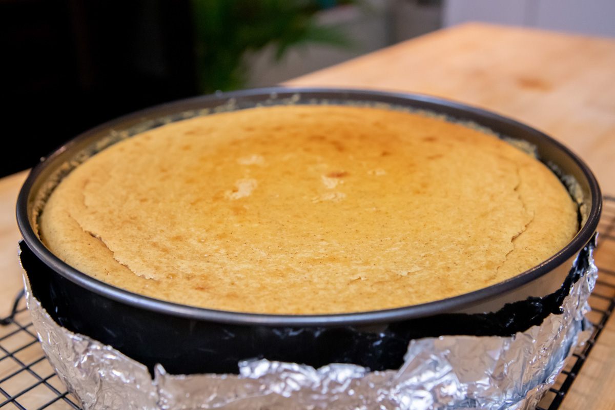 Pumpkin Cheesecake Recipe on the Big Green Egg
