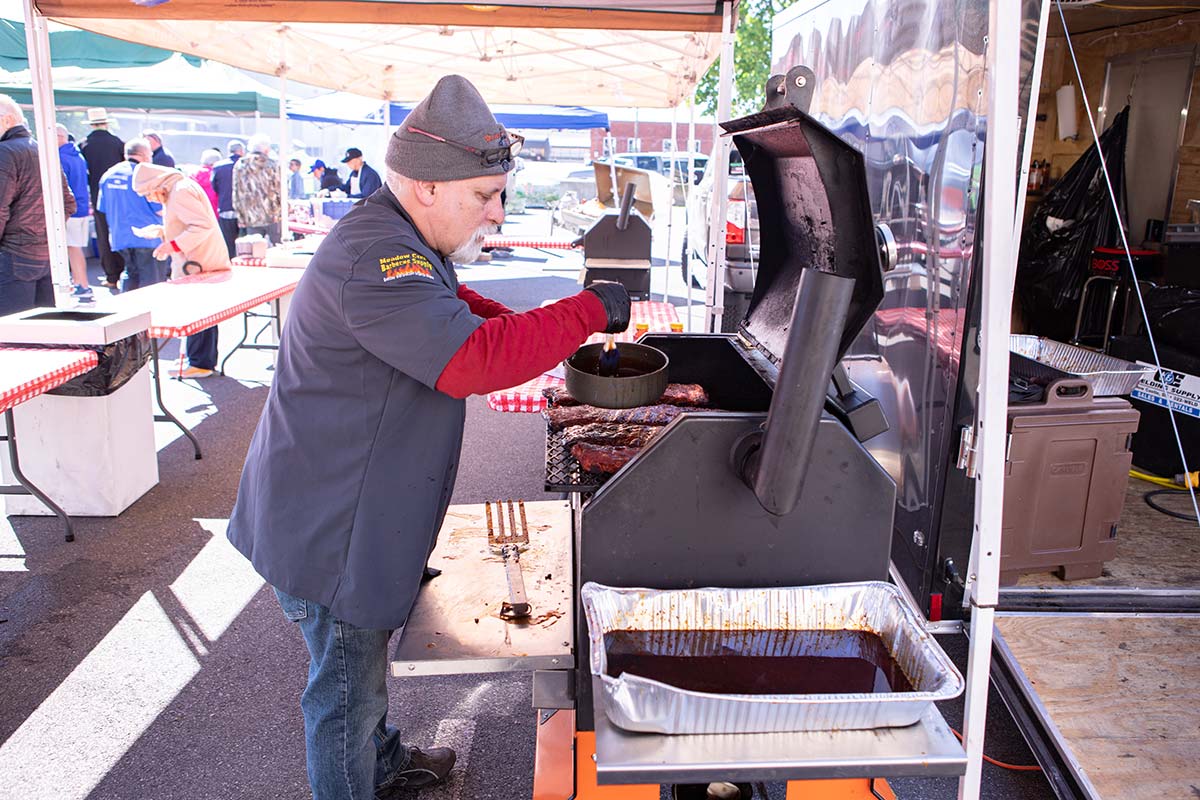 2021 Open House - Ribs on Yoder Smoker