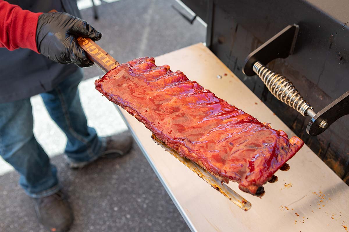 2021 Open House - Ribs on Yoder Smoker