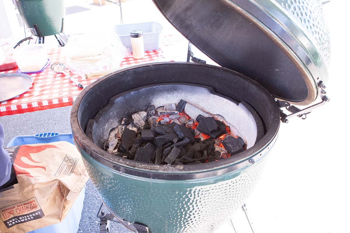 2021 Open House - Lighting Charcoal on the Big Green Egg