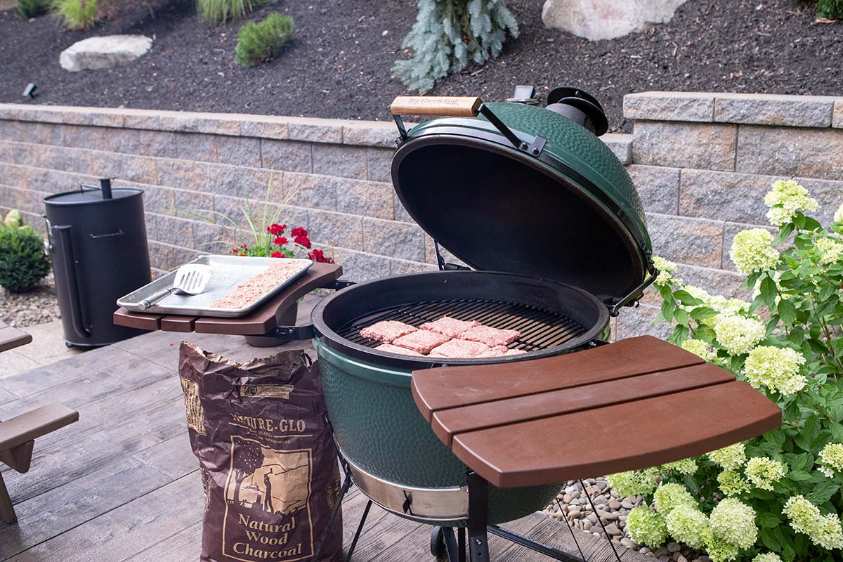 Grilled Poor Man’s (Salisbury) Steak on the Big Green Egg