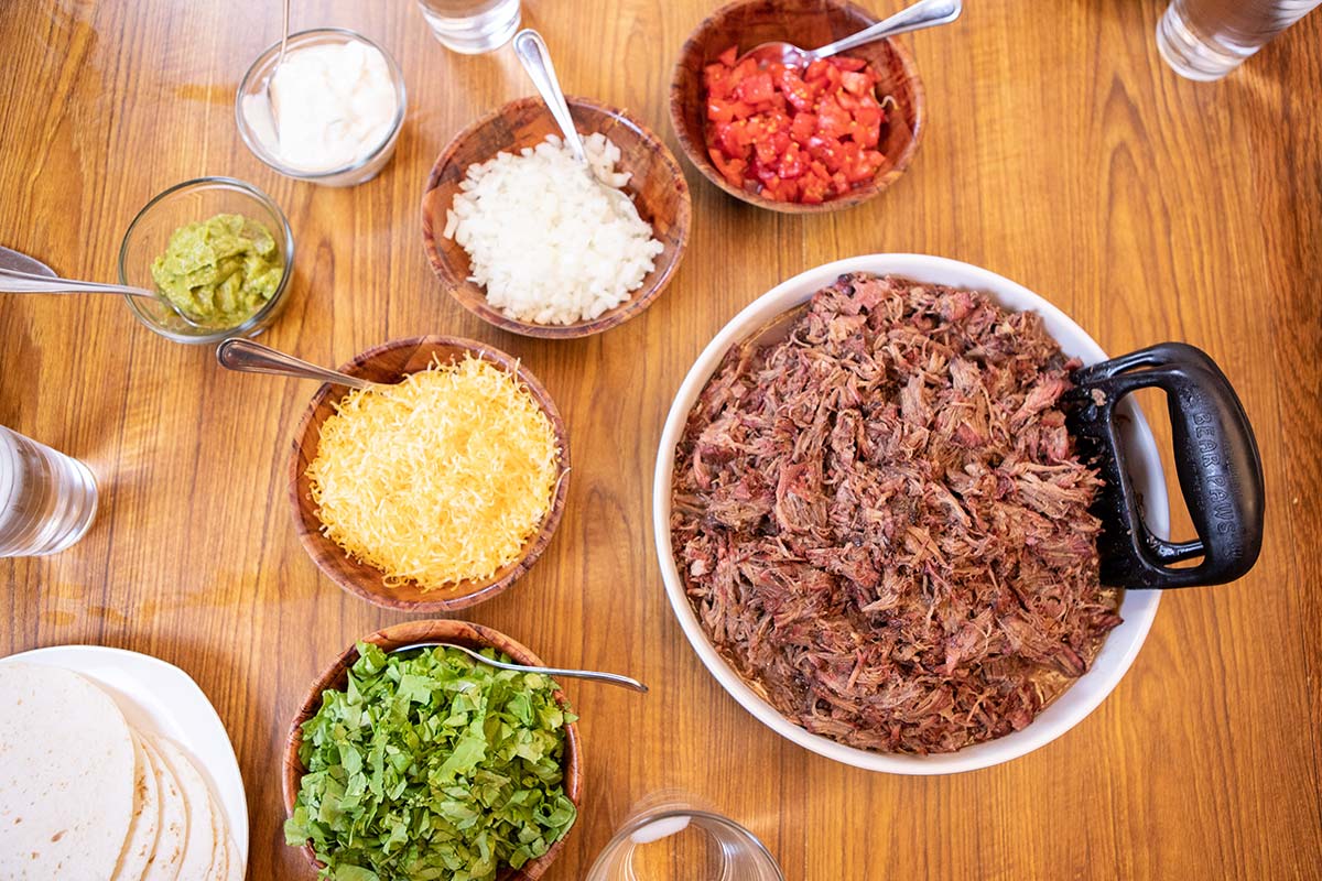 Smoked Beef Chuck Roast Tacos on the Gateway Drum Smoker