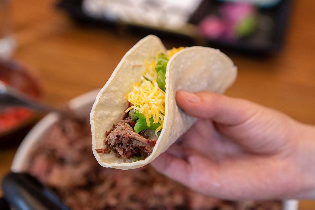 Smoked Beef Chuck Roast Tacos on the Gateway Drum Smoker