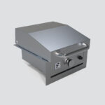 Fusion GFE40 Single-Burner Gas Griddle With Stainless Steel Lid on Insulating Liner