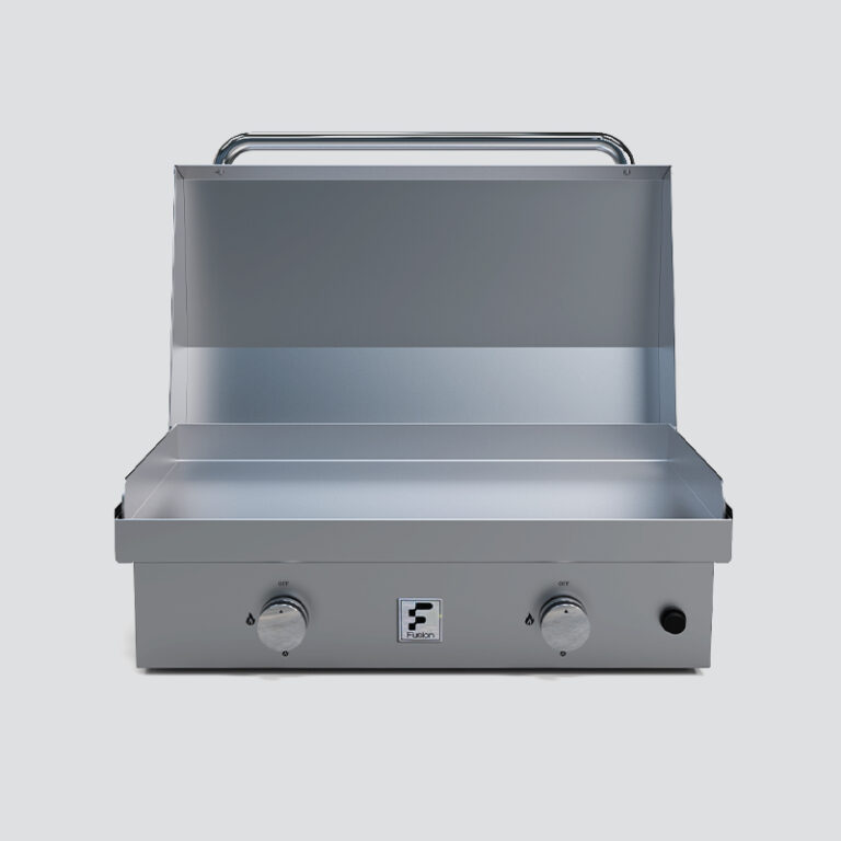Fusion GFE75 Double-Burner Gas Griddle With Stainless Steel Lid