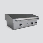 Fusion GFE75 Double-Burner Gas Griddle With Stainless Steel Lid