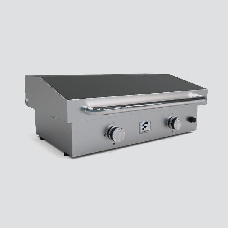 Fusion GFE75 Double-Burner Gas Griddle With Stainless Steel Lid