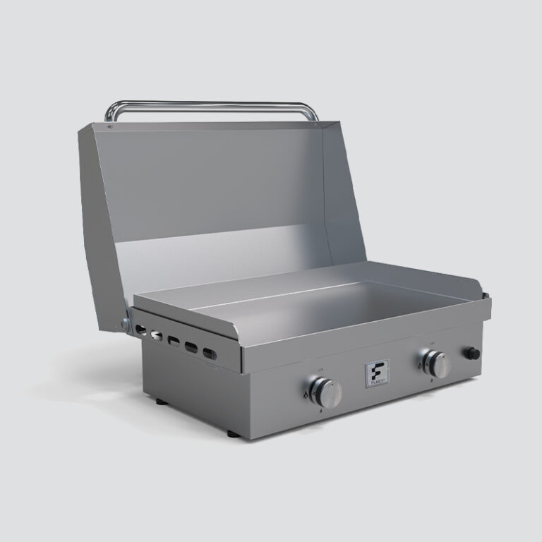 Fusion GFE75 Double-Burner Gas Griddle With Stainless Steel Lid