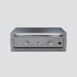 Fusion GFE75 Double-Burner Gas Griddle With Stainless Steel Lid on Insulating Liner