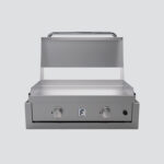 Fusion GFE75 Double-Burner Gas Griddle With Stainless Steel Lid on Insulating Liner