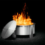 Breeo X Series 42 Smokeless Fire Pit Stainless Steel