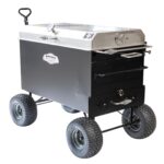 Meadow Creek BBQ42 Chicken Cooker With Optional Stainless Steel Lid & Wagon Chassis
