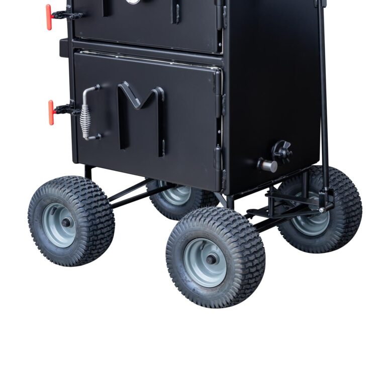 Optional Wagon Chassis on Meadow Creek BX100 Box Smoker