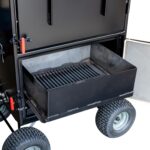 Slide out Charcoal Basket in Meadow Creek BX100 Box Smoker