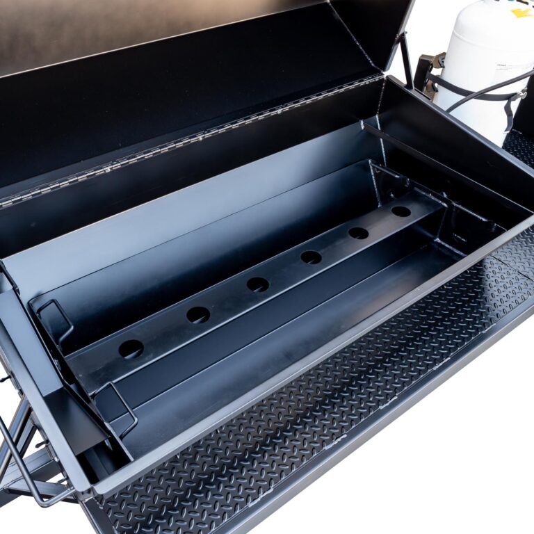 Optional Charcoal Pan Insert on CD108G Caterer's Delight Trailer