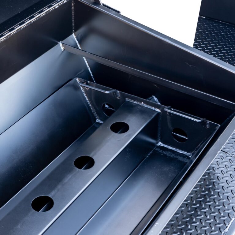 Optional Charcoal Pan Insert in PRG on Caterer's Delight Trailer