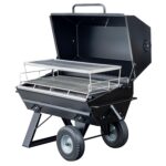 Meadow Creek PR42G Pig Roaster With Optional Solid Tires and Second Tier Grate