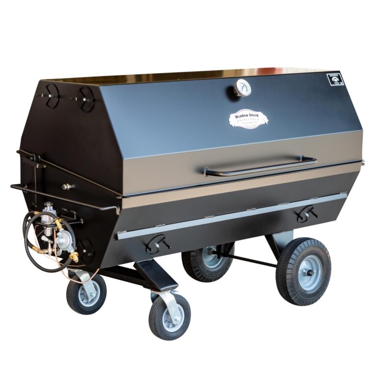 Meadow Creek PR60G Pig Roaster With Optional 8 Inch Casters on S