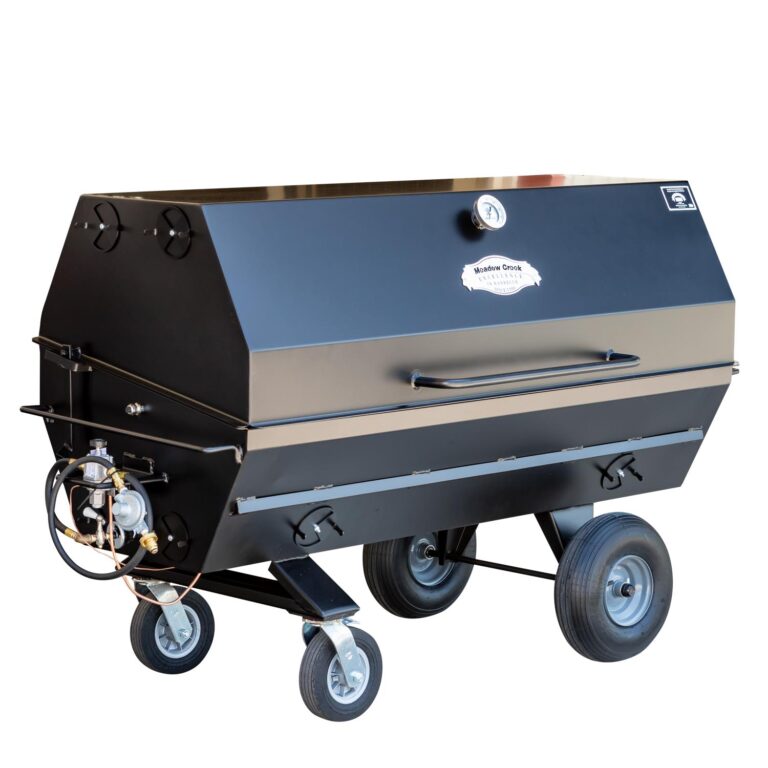 Meadow Creek PR60G Pig Roaster With Optional 8 Inch Casters on S