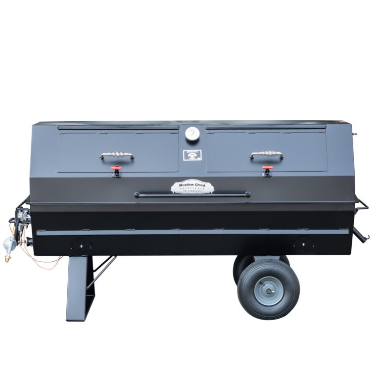 Meadow Creek PR72G Gas Pig Roaster With Optional Doors in Lid