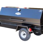 Meadow Creek PR72T Pig Roaster Trailer With Optional Spare Tire Mounted and Charcoal Pullout