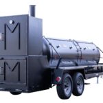 Meadow Creek TS1000 Tank Smoker With Optional Stainless Steel Exterior Shelves and Probe Ports