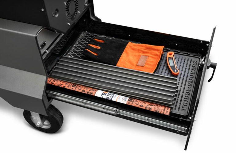 Competition Cart with Storage Drawer for the Yoder Smokers YS640S Competition Pellet Cooker