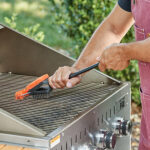 Mr. Bar-B-Q CSA Triple-Action Grill Brush with Soft Grip Handle