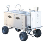 Meadow Creek 3-Bowl Cleanup Sink With Optional Wagon Chassis
