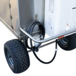 Optional Wagon Chassis on Meadow Creek 3-Bowl Cleanup Sink