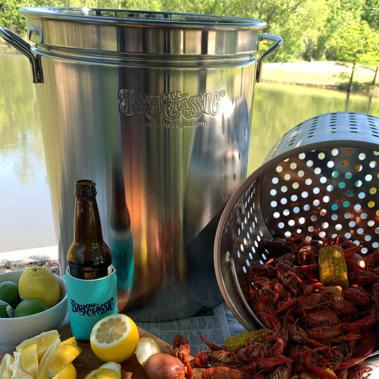 Bayou Classic Stainless Stockpot With Basket