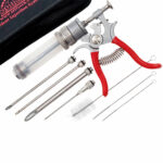 SpitJack MAGNUM Pistol Grip Meat Injector Kit With Deluxe Case & Four Needles