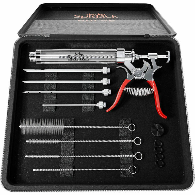 SpitJack PULSE Pistol Grip Meat Injector Kit With Deluxe Case & Four Needles